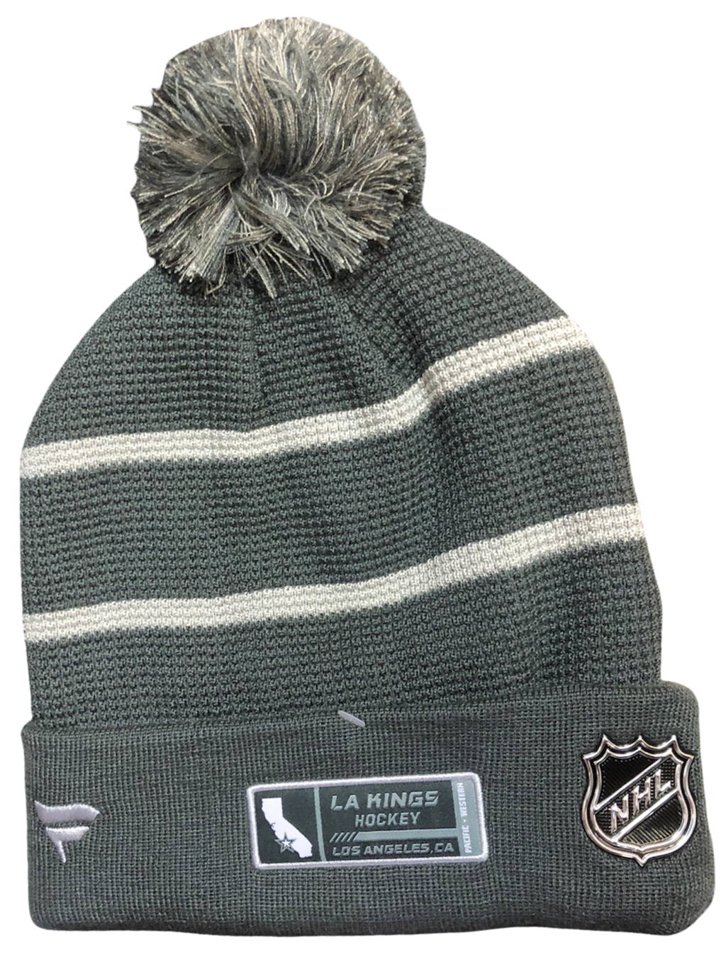 NHL Knit Hat Home Ice Beanie Cuff with Pom 2021 Kings