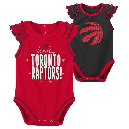 NBA Infant 2Pc Onesie Set Shining All Star Raptors