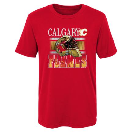 NHL Youth T-Shirt Helmet Head Flames