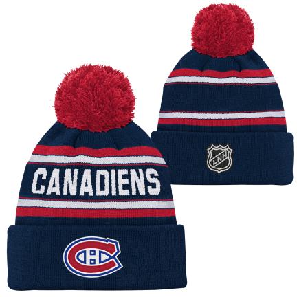 NHL Kids Knit Hat Jacquard Wordark Canadiens