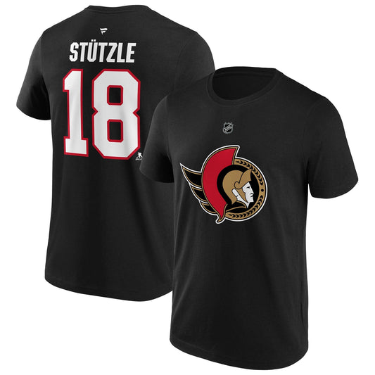 NHL Player T-Shirt Authentic Stack Tim Stützle Senators