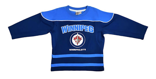 NHL Toddler Jersey Two Tone Jets (Blue and Blue)