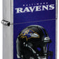 NFL Zippo Lighter Helmet Chrome Ravens