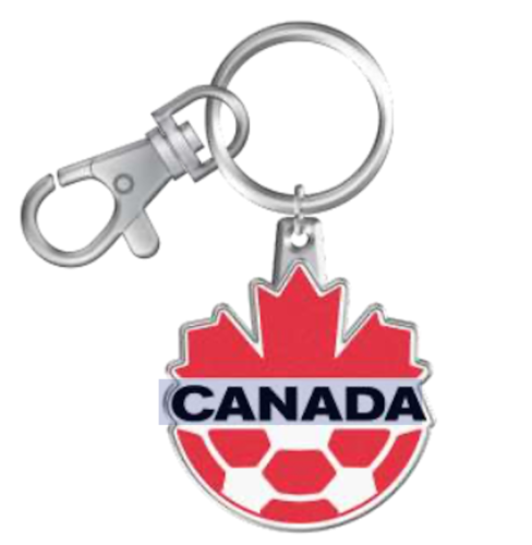 Canadian Soccer Association Keychain and Swivel Clip Logo Team Canada
