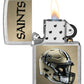 NFL Zippo Lighter Helmet Chrome Saints