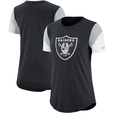 NFL Ladies T-Shirt Tri Team Fan Raiders