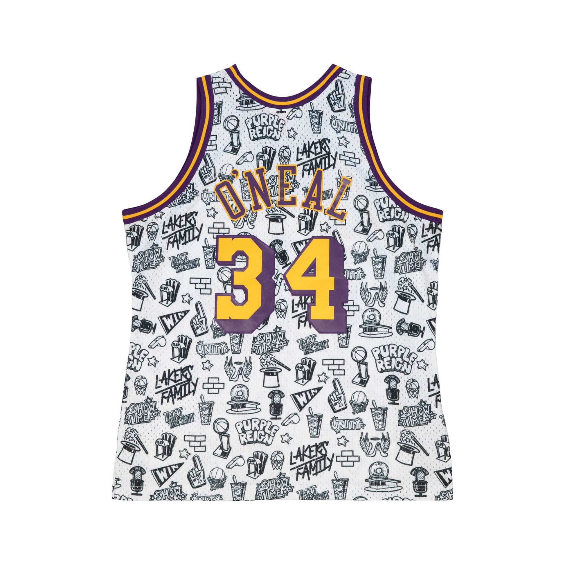 Shaquille O'Neal Los Angeles Lakers Flames 1996-97 Jersey