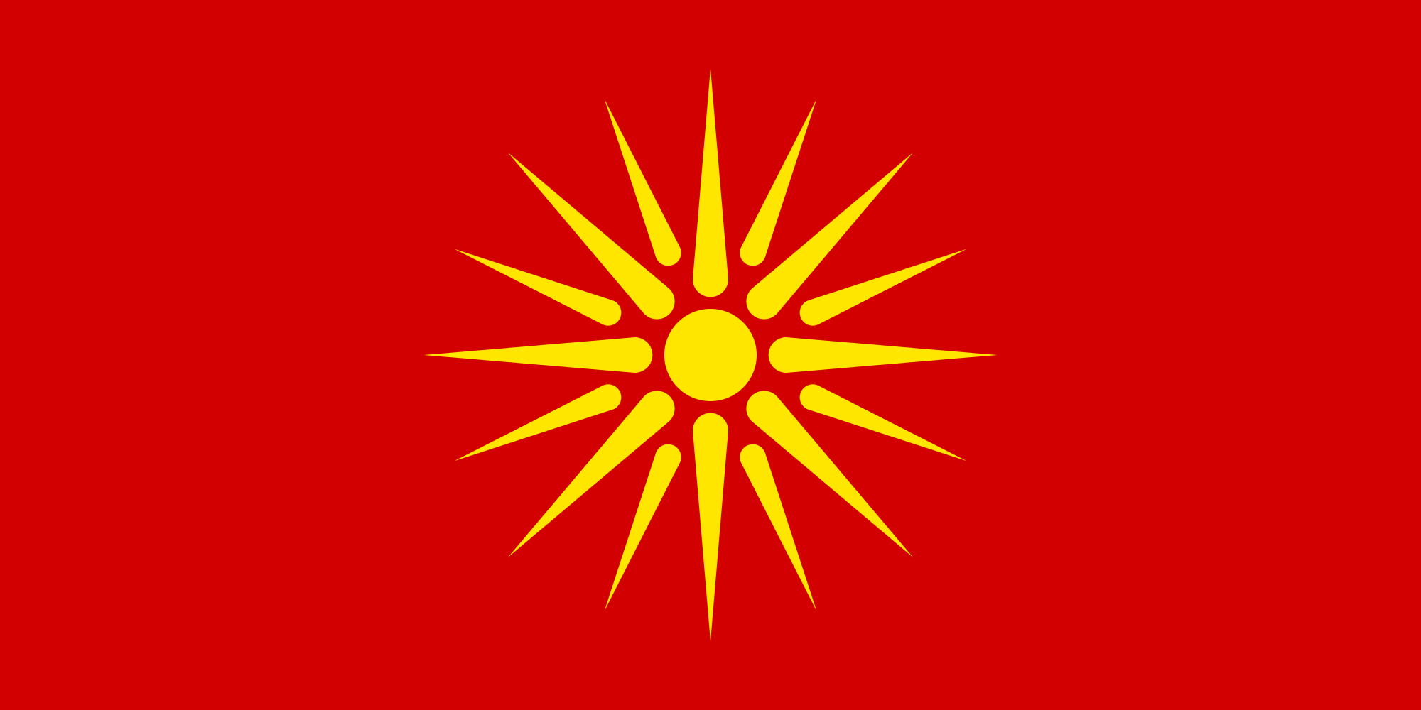 Country Flag 3x5 Macedonia (1992-1995)