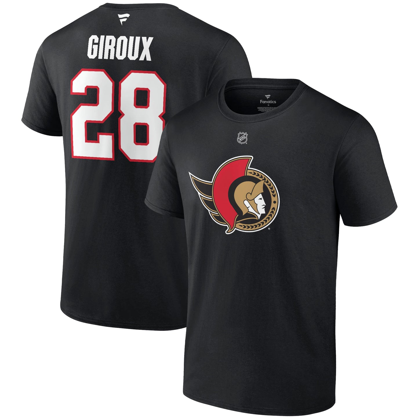 NHL Player T-Shirt Authentic Stack Claude Giroux Senators