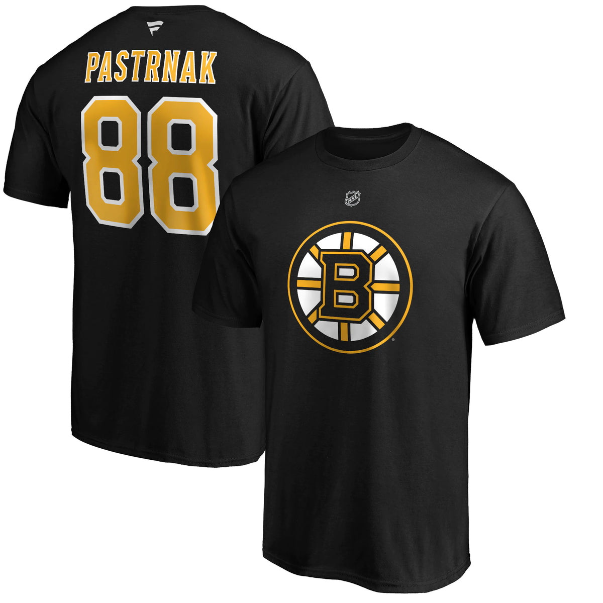 NHL Player T-Shirt Authentic Stack David Pastrnak Bruins
