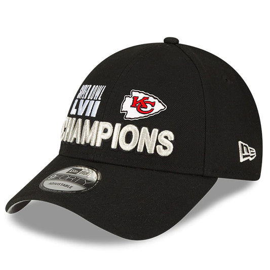 New Era Men's New Era Black Kansas City Chiefs Super Bowl LVII Champions  A-Frame Trucker 9FORTY Adjustable Hat