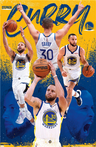 NBA Player Wall Poster Steph Curry Warriors