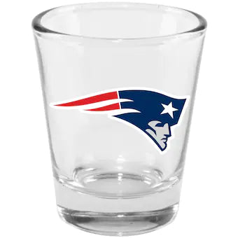 NFL Shot Glass 2oz Clear Patriots