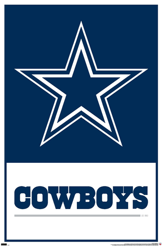NFL Wall Poster Logo Cowboys