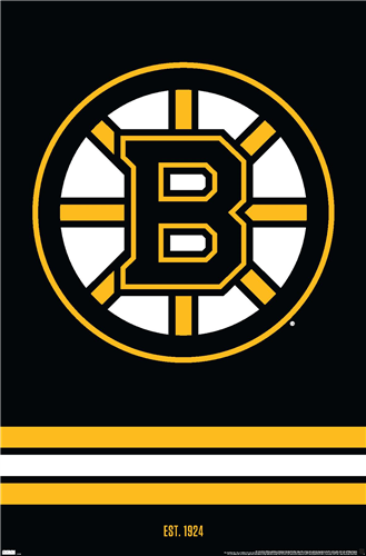 NHL Wall Poster Logo Bruins