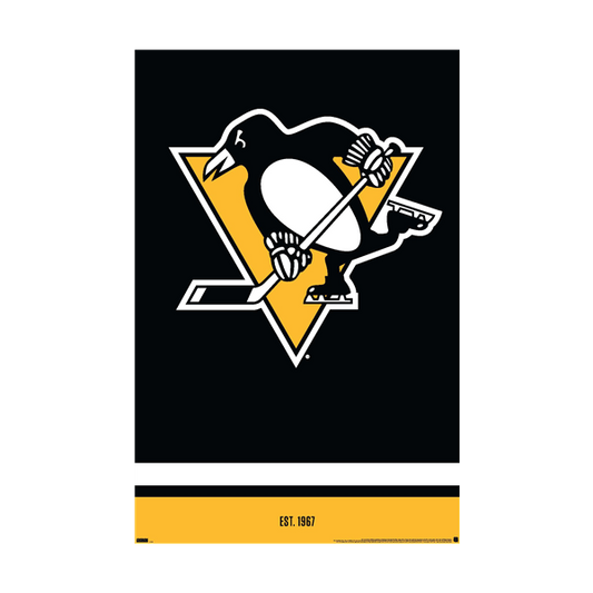 NHL Wall Poster Logo Penguins