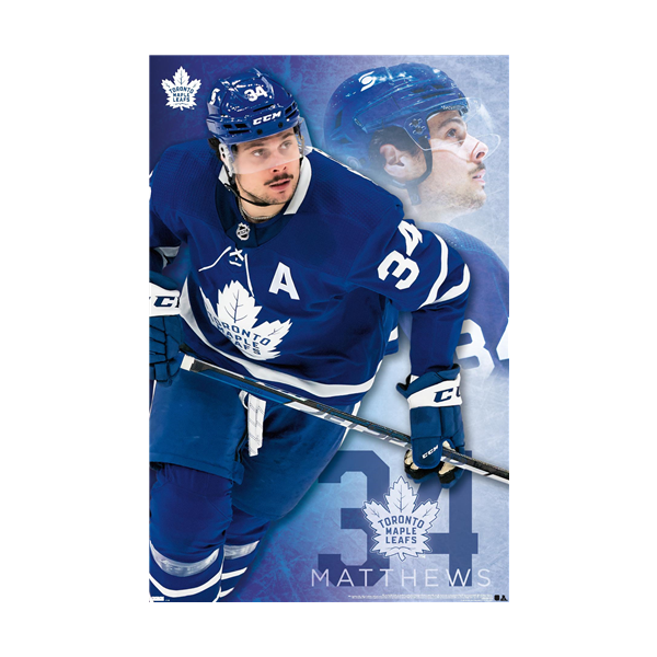 NHL Wall Poster Player Auston Matthews Maple Leafs