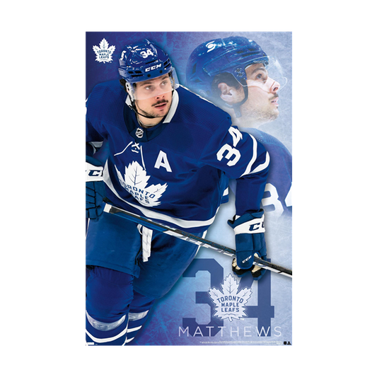 NHL Wall Poster Player Auston Matthews Maple Leafs