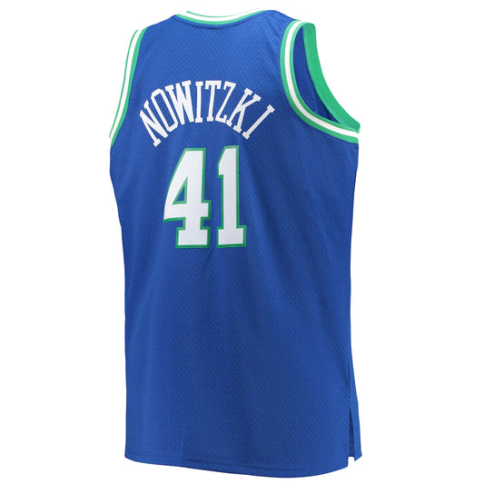 NBA Hardwood Classics Player 1998-99 Swingman Jersey Dirk Nowitzki Mavericks (Royal Blue)