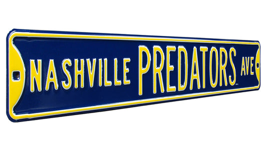 NHL Metal Street Sign Ave Predators