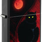 Zippo Lighter Black Cat Design