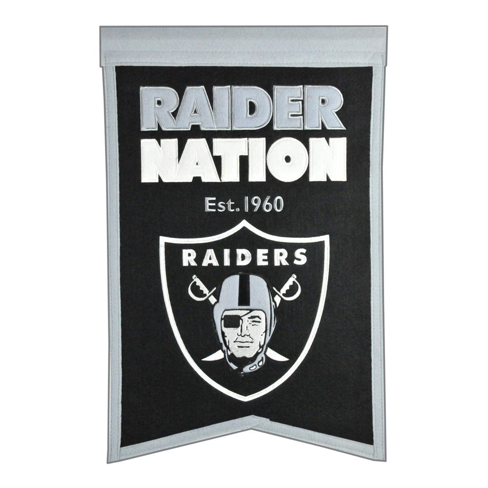 Nfl Rafter Banner NFL Franchise Banner Raiders – GameOn!Ottawa