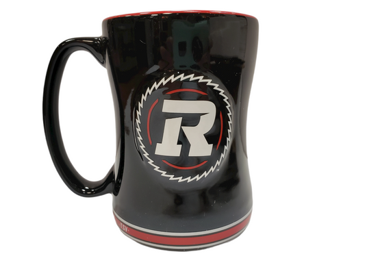 CFL Coffee Mug Sculpted Relief Redblacks