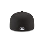MLB Hat 5950 Basic Black And White Red Sox