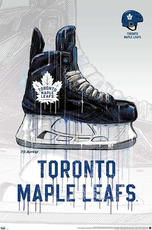 NHL Wall Poster Drip Skate Maple Leafs
