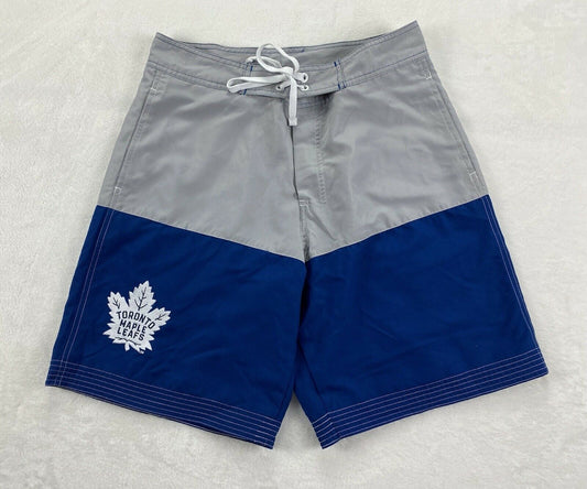 NHL Cargo Pocket Board Shorts Maple Leafs (Blue and Grey)