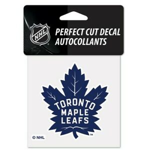 NHL Perfect Cut Decal 4x4 Maple Leafs