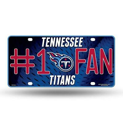 NFL License Plate Metal #1 Fan Titans