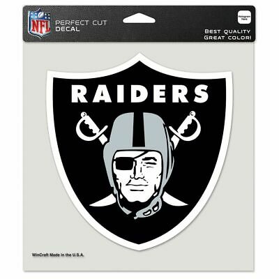 NFL Perfect Cut Decal 8x8 Raiders