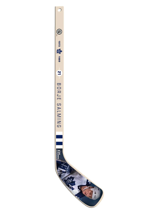 NHL Player Wood Mini Stick Alumni Series Borje Salming Maple Leafs