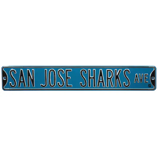 NHL Metal Street Sign Ave Sharks