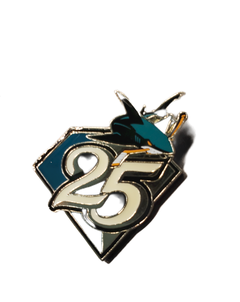NHL Lapel Pin 25th Anniversary Sharks