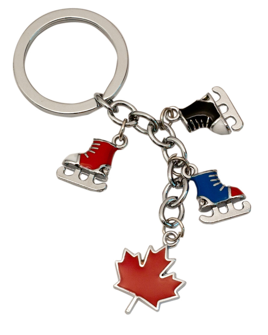Country Keychain Hockey Skates Canada