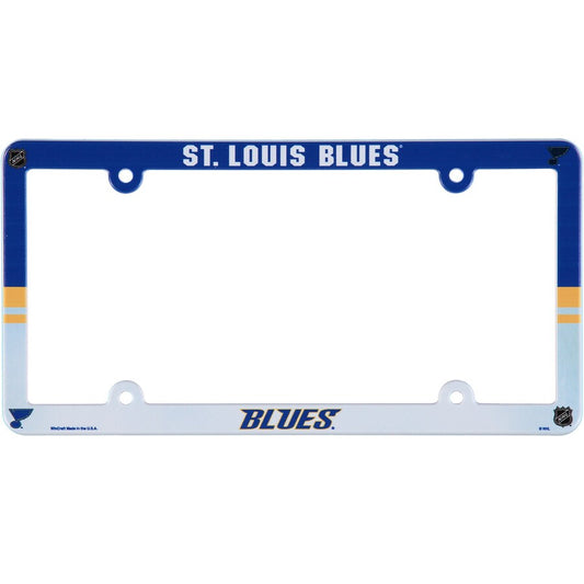 NHL License Plate Frame Plastic Blues