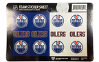NHL Team Sticker Sheet Oilers