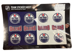 NHL Team Sticker Sheet Oilers