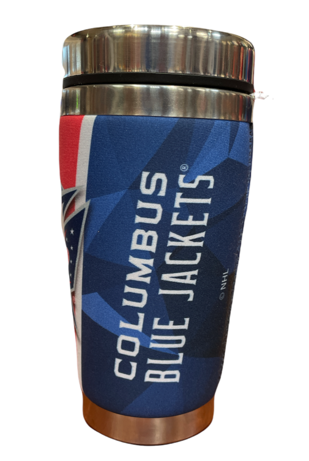 NHL Travel Mug Neoprene Geo Blue Jackets