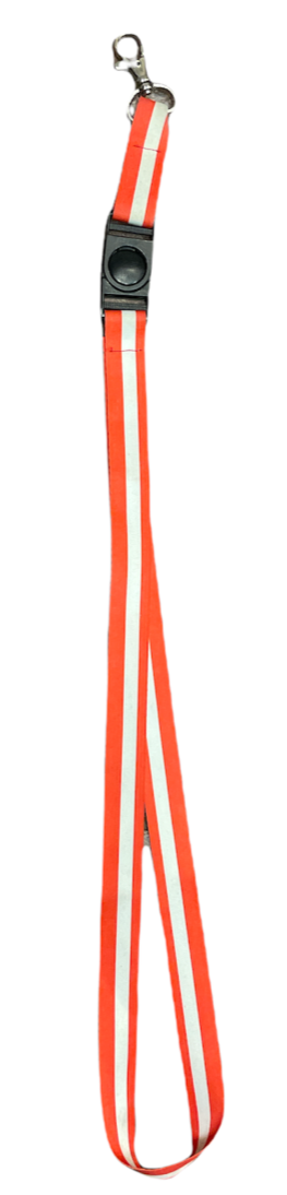 Blank Lanyard (Red and White)