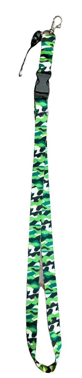 Camoflage Lanyard (Green and White)