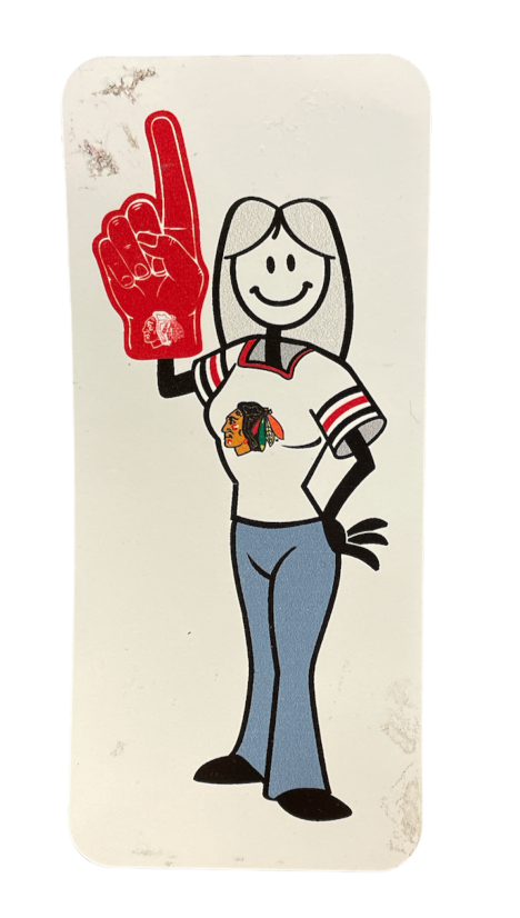 NHL Die-Cut Magnets Family Mom Blackhawks