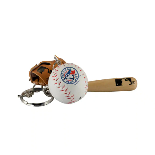 MLB Keychain Bat/Ball/Glove Blue Jays